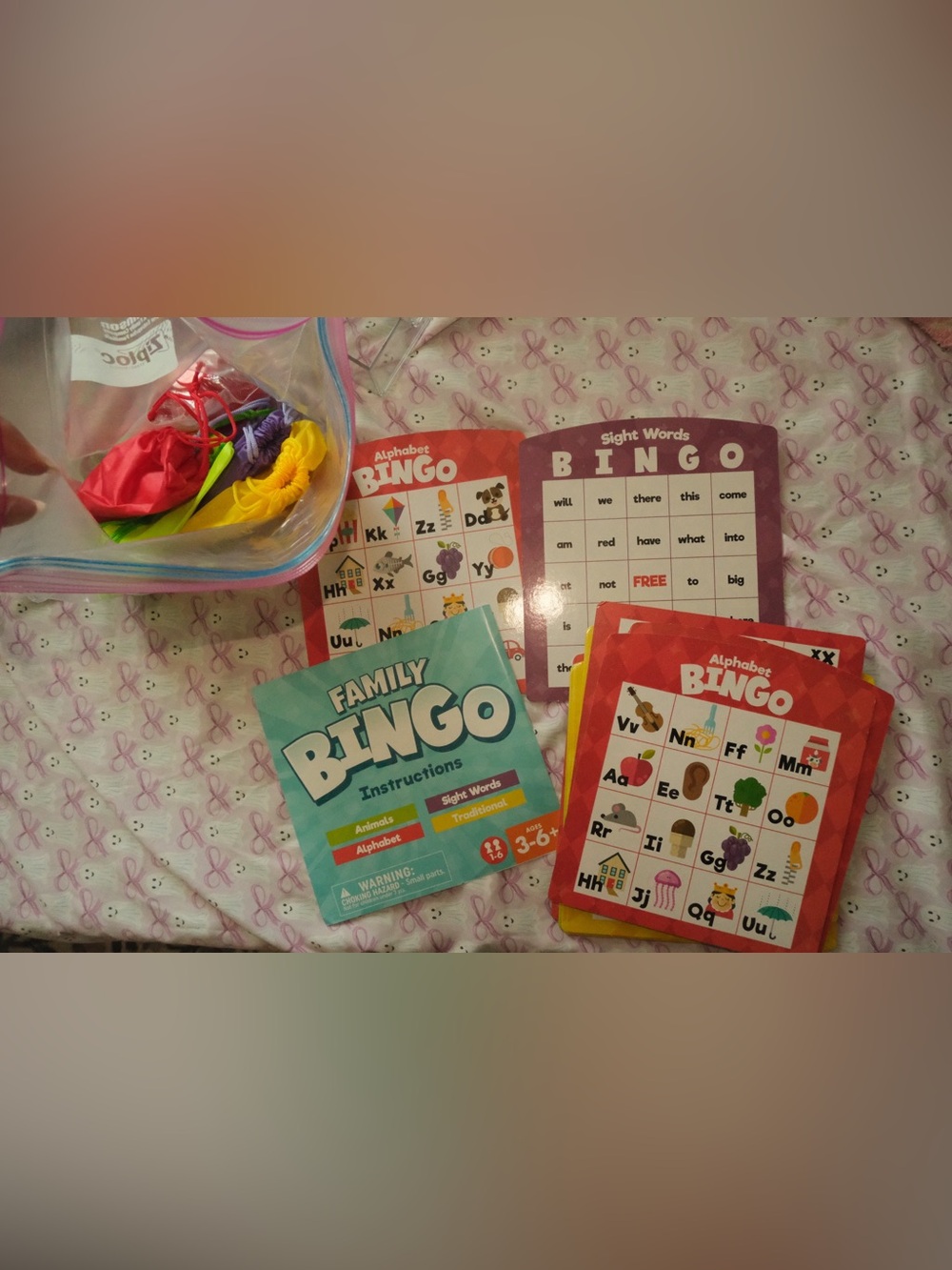 Family Bingo Game - Blue - (Brand Unspecified)